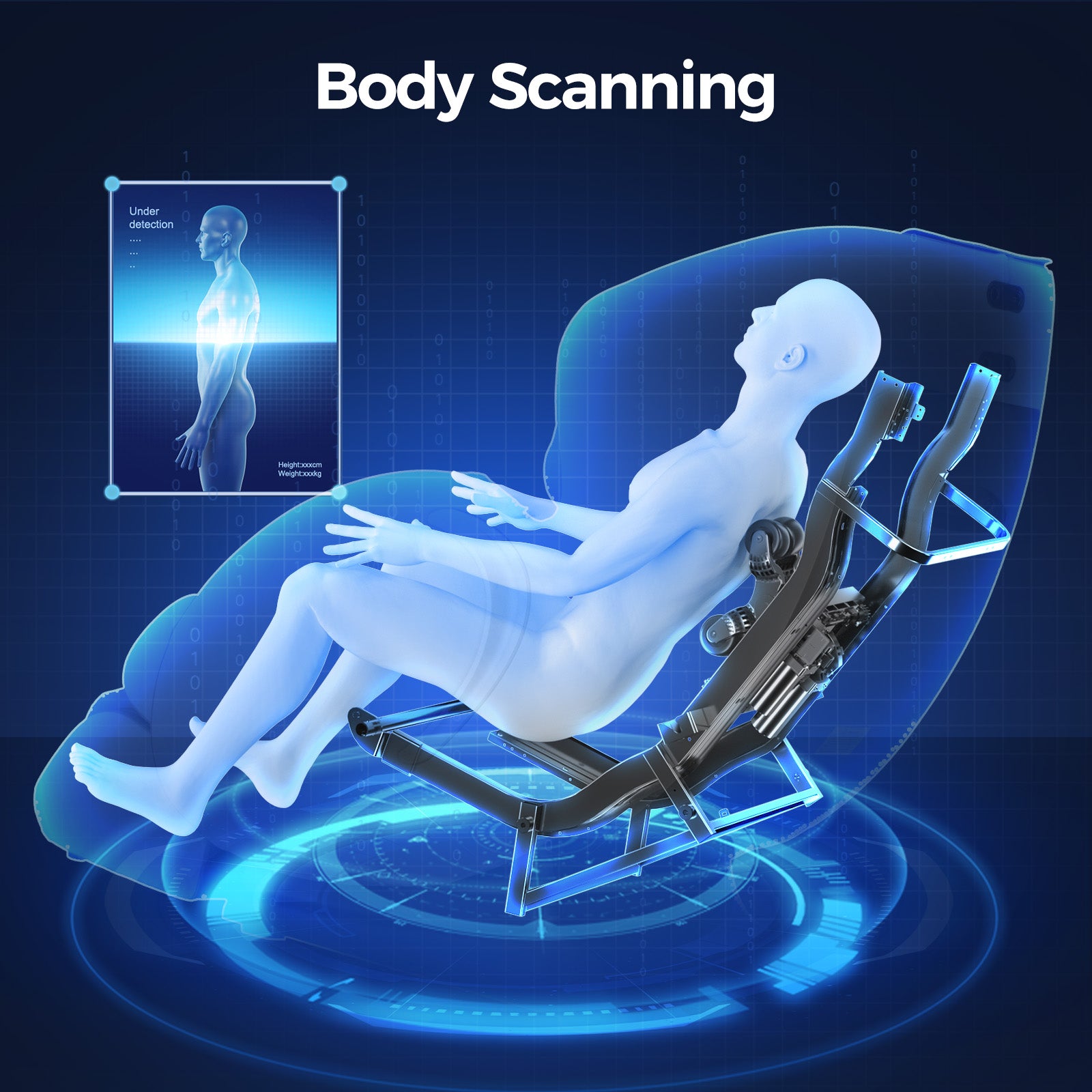 Bosscare GR8527 body scanning system for a better fitting massage