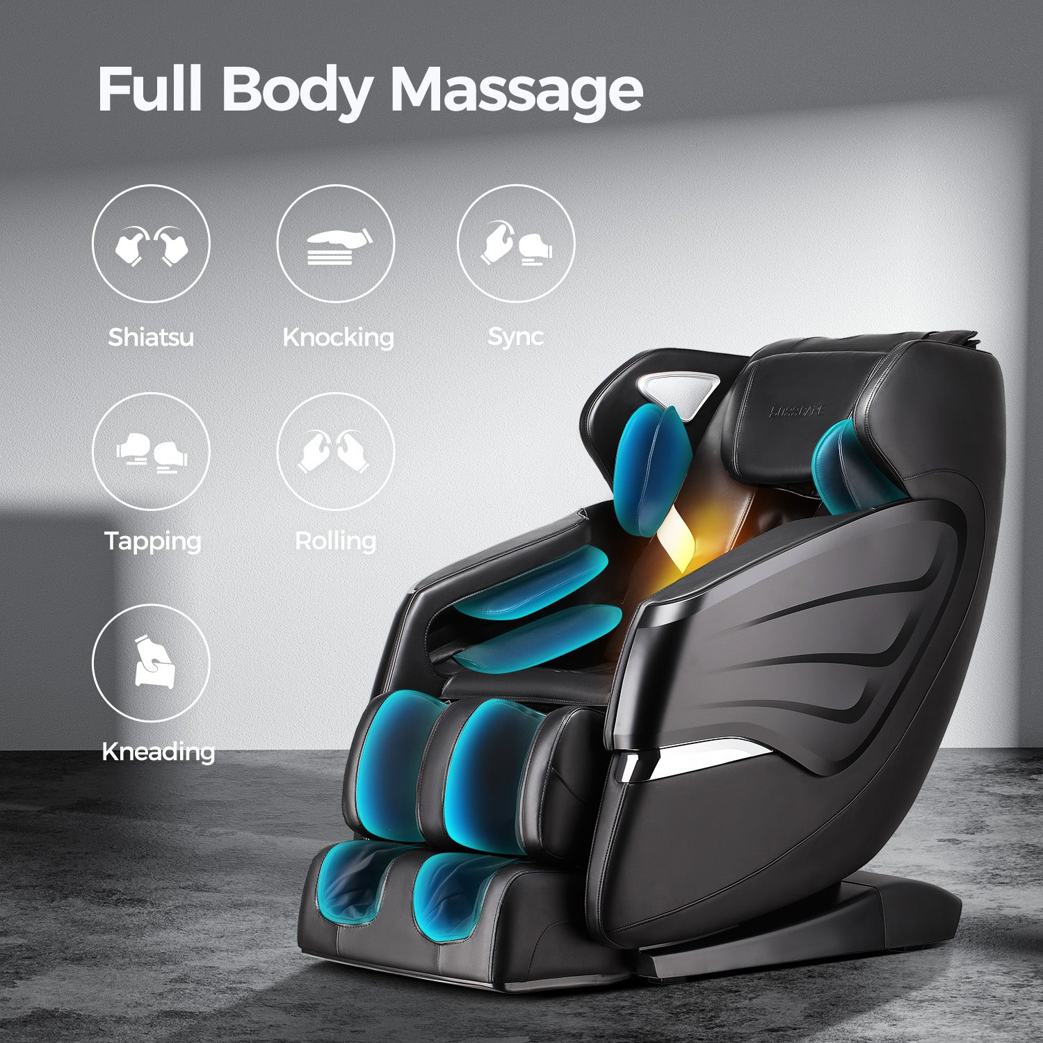 Bosscare GR8601 full-body airbag massage chair with six massage techniques