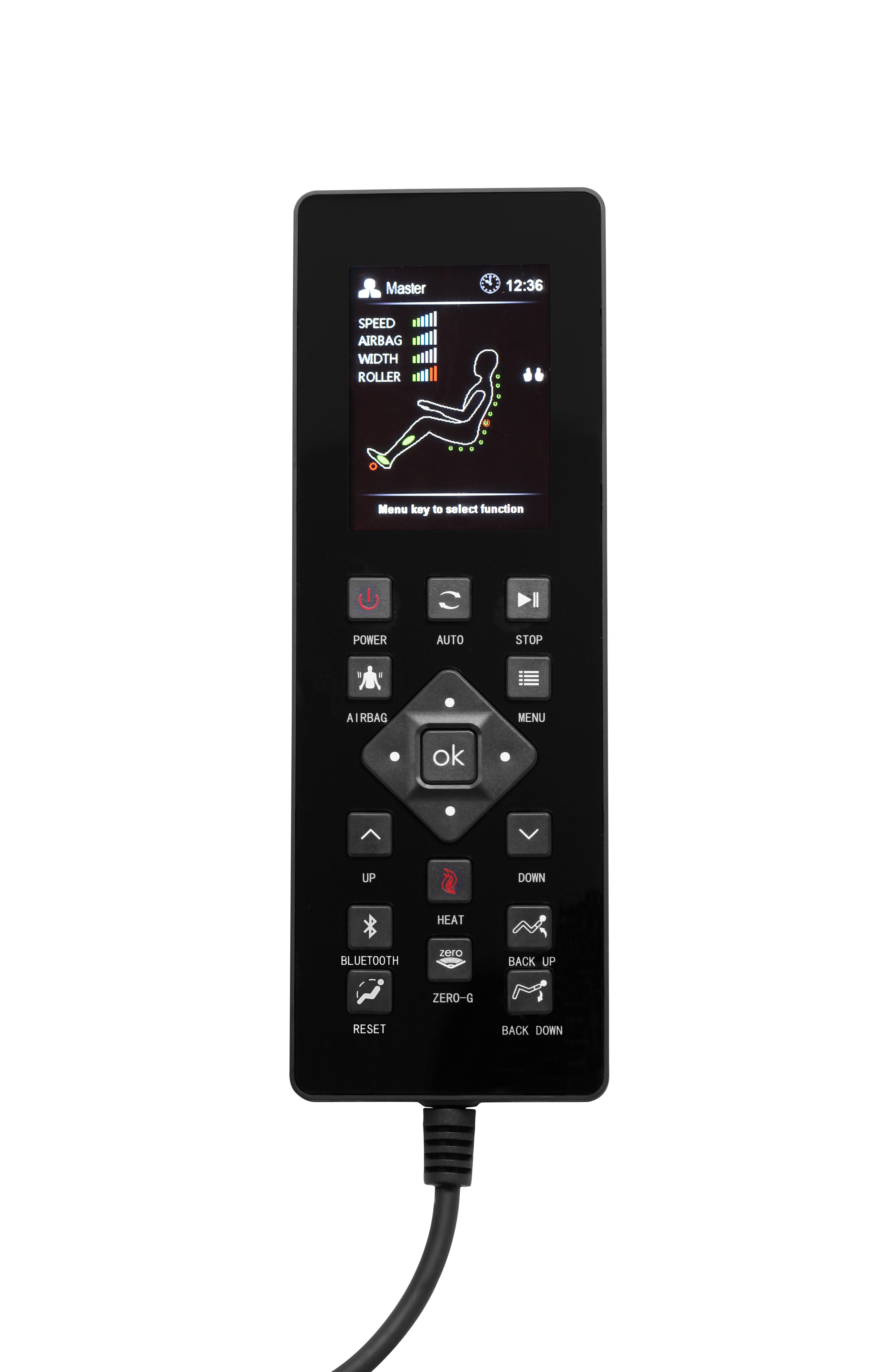 Bosscare GR8601 TFT remote control for massage settings