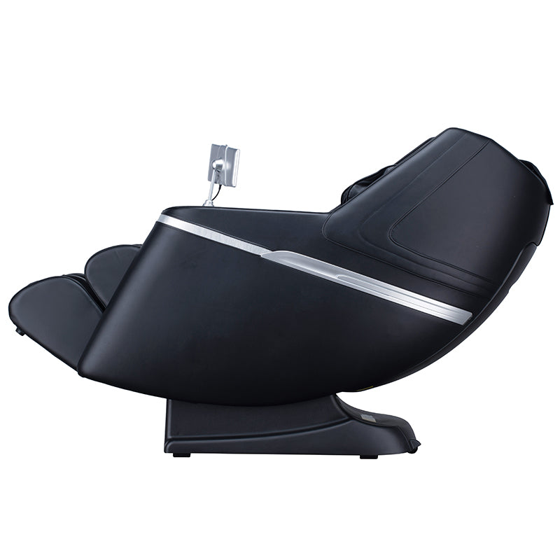 Bosscare GR8602 black massage chair in zero gravity reclined side view