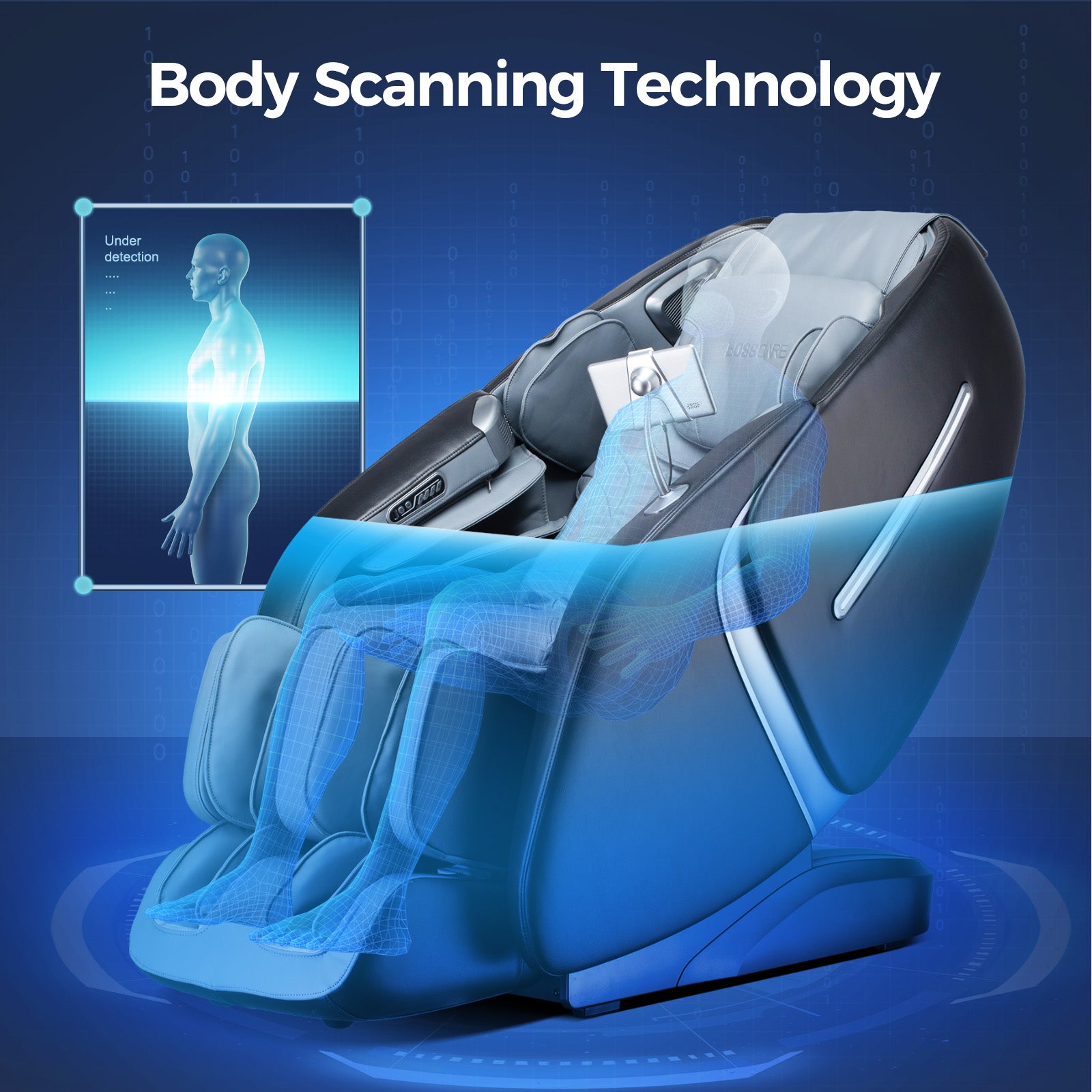 Bosscare GR8676 Pro massage chair with body scanning technology