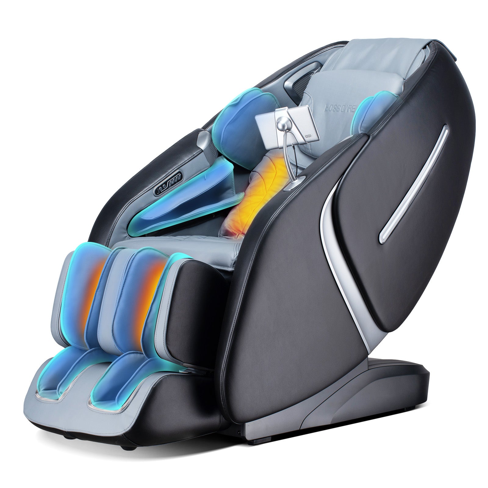 Bosscare GR8676 Pro gray massage chair with airbag massage and heat function