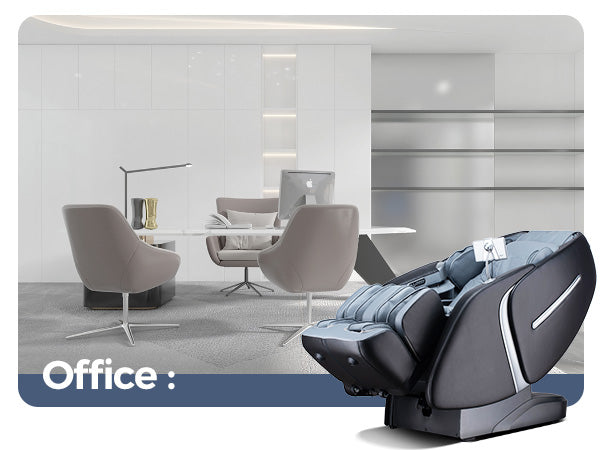 Bosscare GR8676 Pro gray massage chair for office relaxation